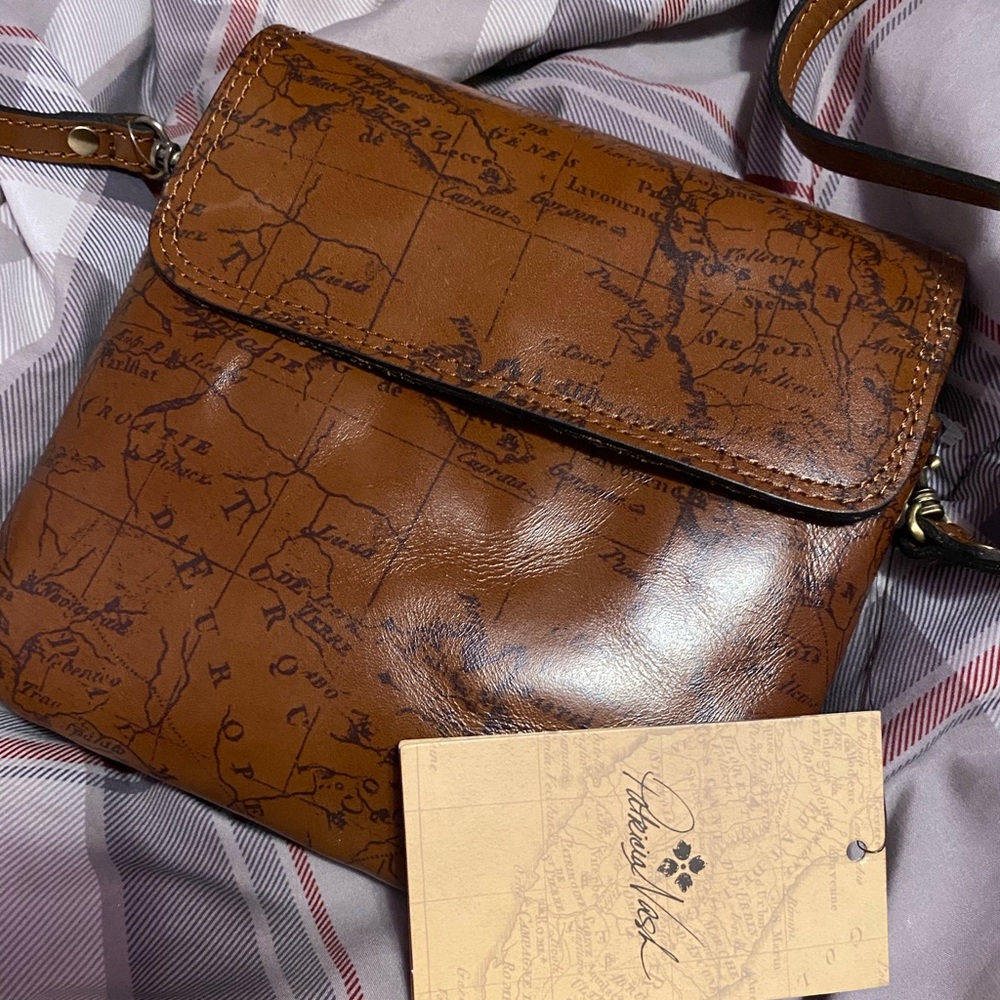 Patricia Nash Brown Leather Crossbody Bag